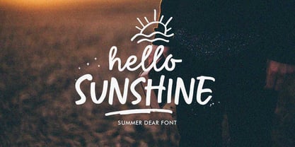 Summer Dear Font Duo Font Poster 7