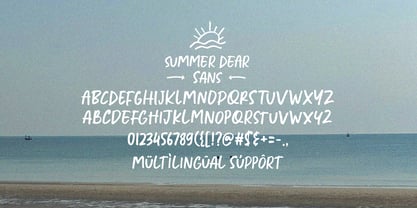 Summer Dear Font Duo Font Poster 11