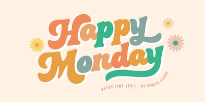 Happy Monday Font Poster 1