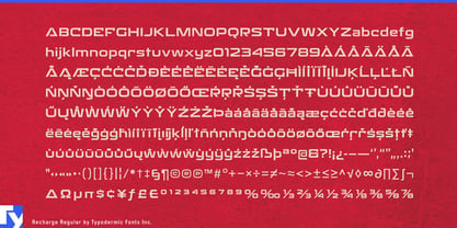 Recharge Font Poster 7