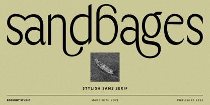 Sandbages Font Poster 1