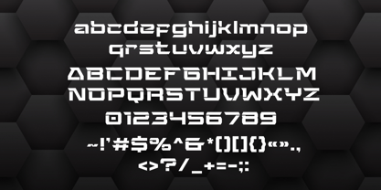 Ultimate Gear Font Poster 12