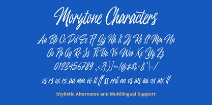 Morytone Font Poster 5