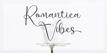 Romantica Vibes Font Poster 1