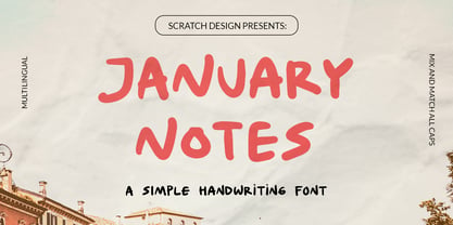 January Notes Font Poster 1