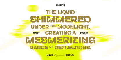 Elastix Font Poster 2