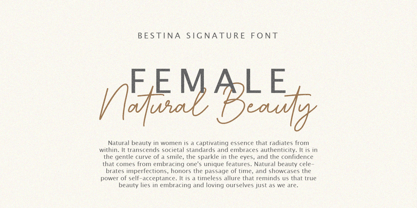 Bestina Signature Font Poster 5