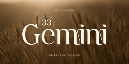 Gemini Style Font Poster 1