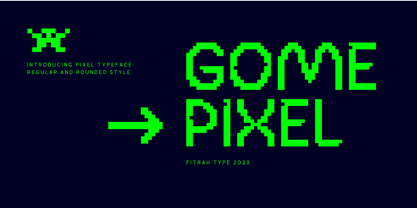 Gome Pixel Fuente Póster 1