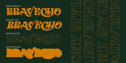 Bravecho Font Poster 5