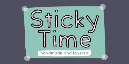 Sticky Time Font Poster 1