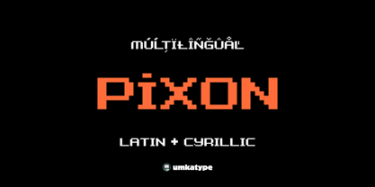 Pixon Font Poster 12