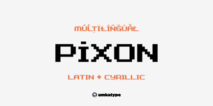 Pixon Font Poster 1