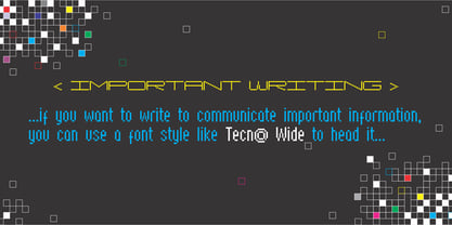 Tecna Wide Font Poster 4