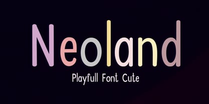 Neoland Font Poster 1