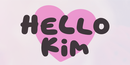 Hello Kim Font Poster 1