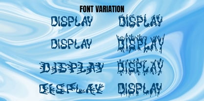 Dynamic Drips Font Poster 8