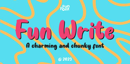 Fun Write Font Poster 1