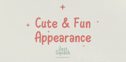 Just Squash Font Poster 6