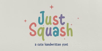 Just Squash Font Poster 1