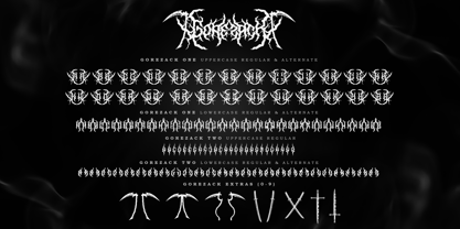 Gorezack Blackmetal Font Poster 8
