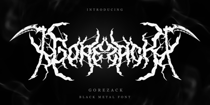 Gorezack Blackmetal Font Poster 1