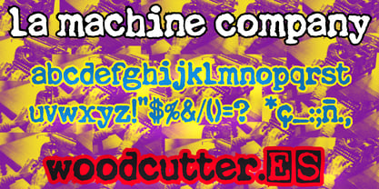 La Machine Company Font Poster 3