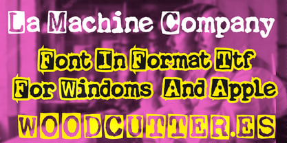 La Machine Company Font Poster 5