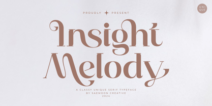 Insight Melody Font Poster 1