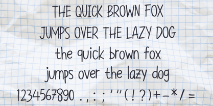 Pencil Note Font Poster 5