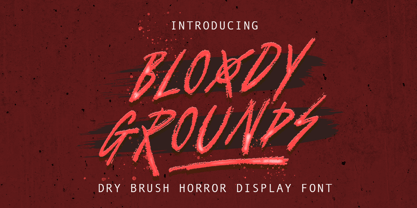 Bloody Grounds Font Poster 1