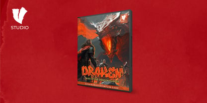 Dragon Flame Font Poster 3