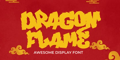 Dragon Flame Font Poster 1