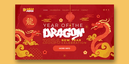 Dragon Flame Font Poster 5