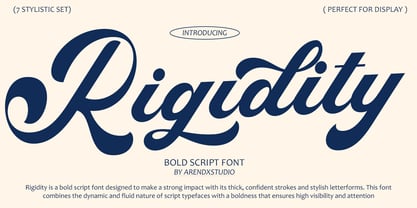 Rigidity Font Poster 1