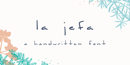 La Jefa Font Poster 1