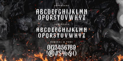 Hero fire Font Poster 6