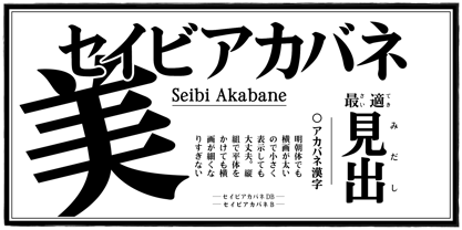 Seibi Akabane Font Poster 1