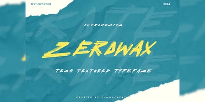 Zerowax Font Poster 1