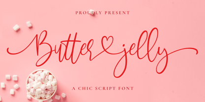 Butter Jelly Font Poster 1