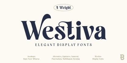 Westiva Font Poster 1