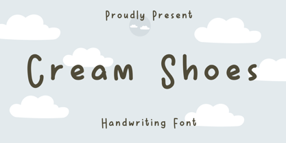 Cream Shoes Font Poster 1