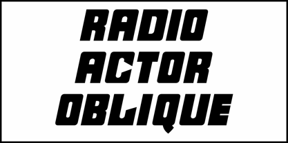 Radio Actor JNL Font Poster 4