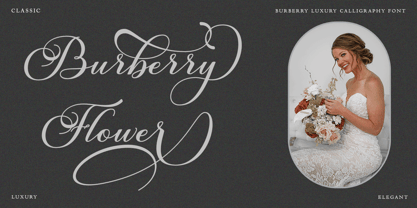 Burberry Script Font Poster 2