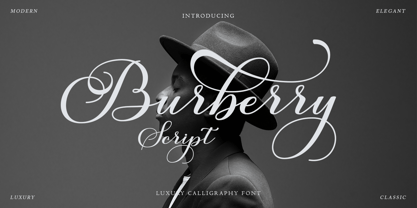 Burberry Script Font Poster 11