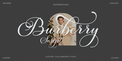 Burberry Script Font Poster 1