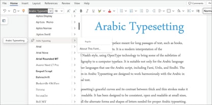 Arabic Typesetting Font Poster 5