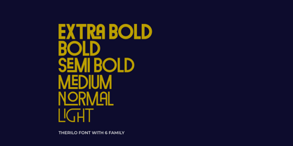 Therilo Bold Font Poster 3