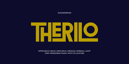 Therilo Bold Font Poster 1