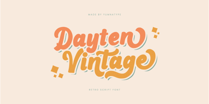 Dayten Vintage Font Poster 1